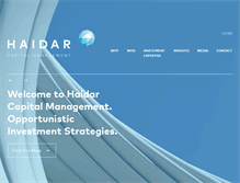 Tablet Screenshot of haidarcapital.com
